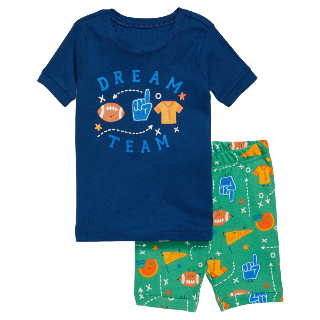 Old Navy Snug Fit Pajamas Short Sleeve PJs New 2pc Set