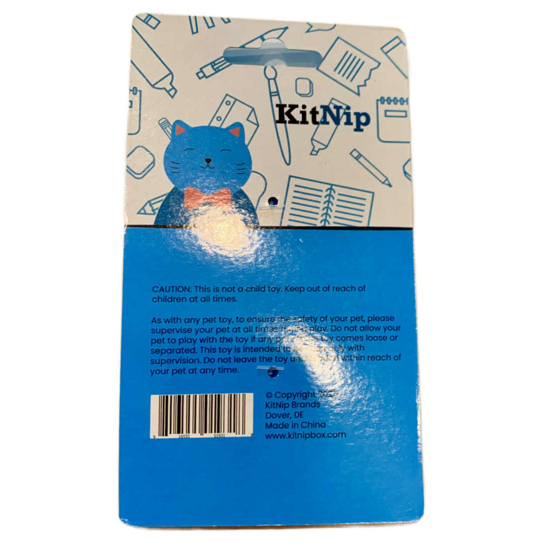 KitNip Kitty Cat Interactive Wand Catnip Filled Plush Bell Ring New Lot of 3 Toy