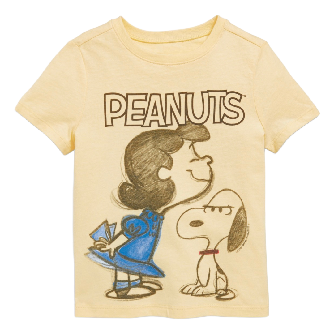 Peanuts Snoopy Charlie Brown Graphic T-Shirt Short Sleeve Toddler Unisex NWT