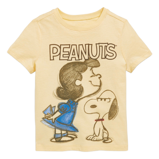Peanuts Snoopy Charlie Brown Graphic T-Shirt Short Sleeve Toddler Unisex NWT