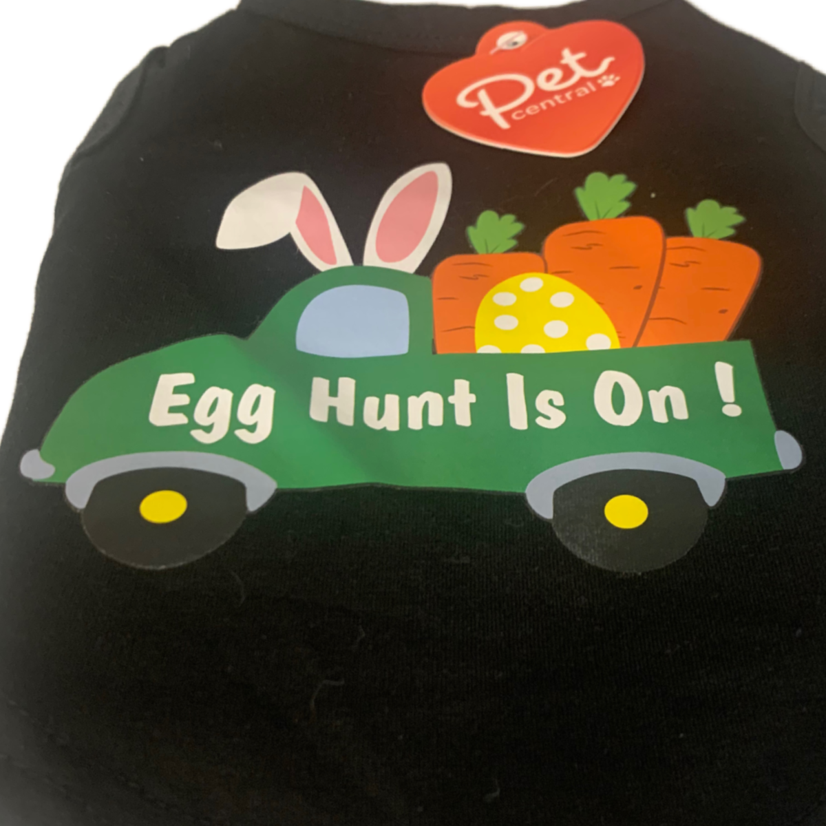 Pet Central Printed Dog Puppy Easter T-Shirts Lot of 2 Bunny Dino NEW