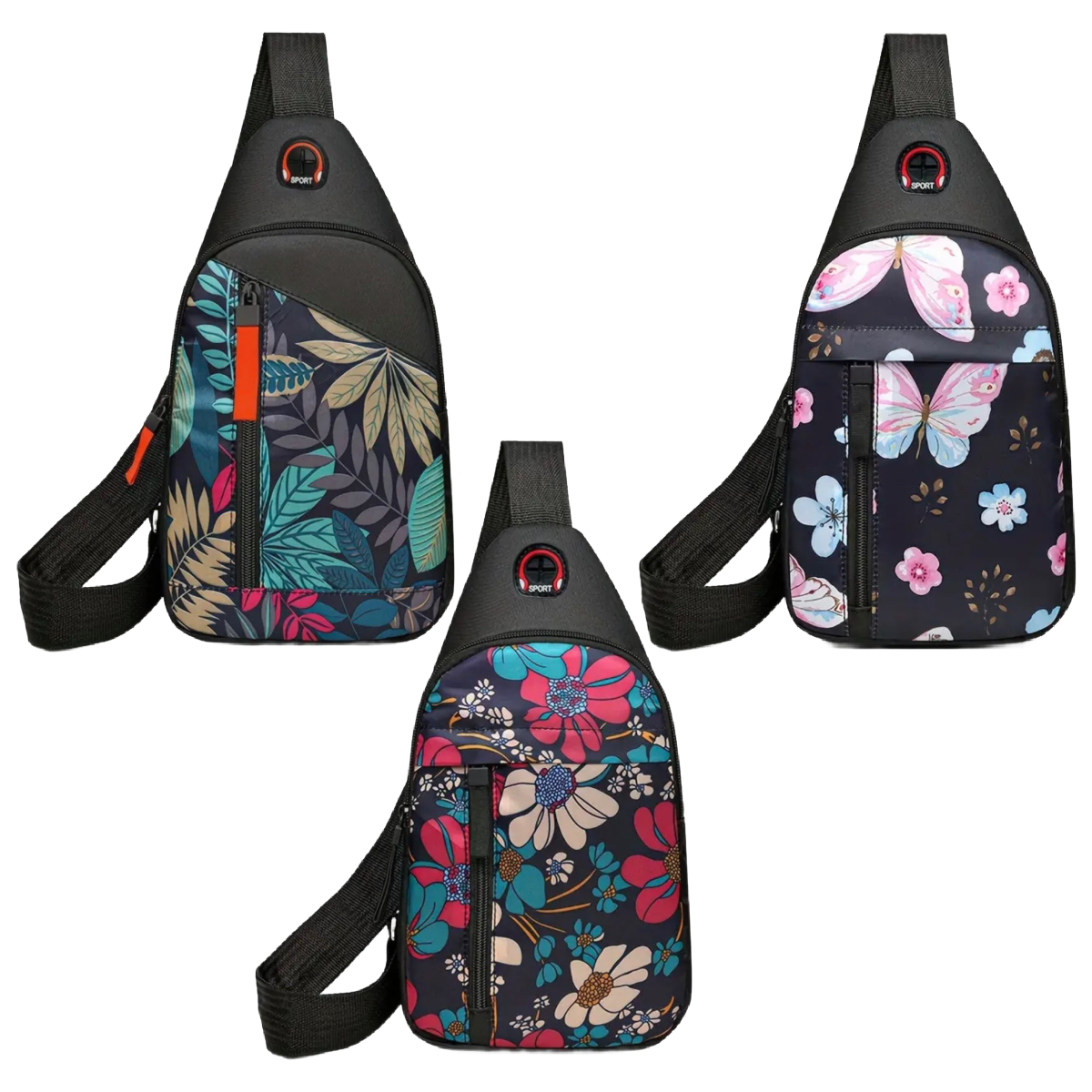 Mini Backpack Crossbody Chest Bag Nylon Sport Travel Casual Diagonal Unisex New