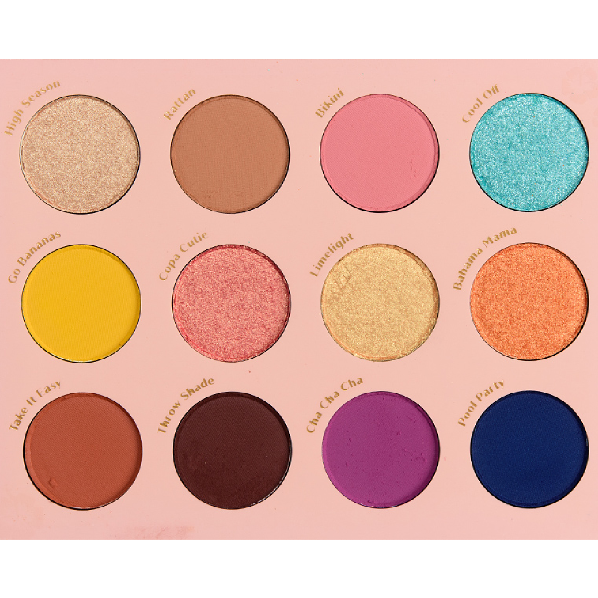 COLOURPOP Cabana Club Summer Poolside Eyeshadow Palette Metallic Matte NEW