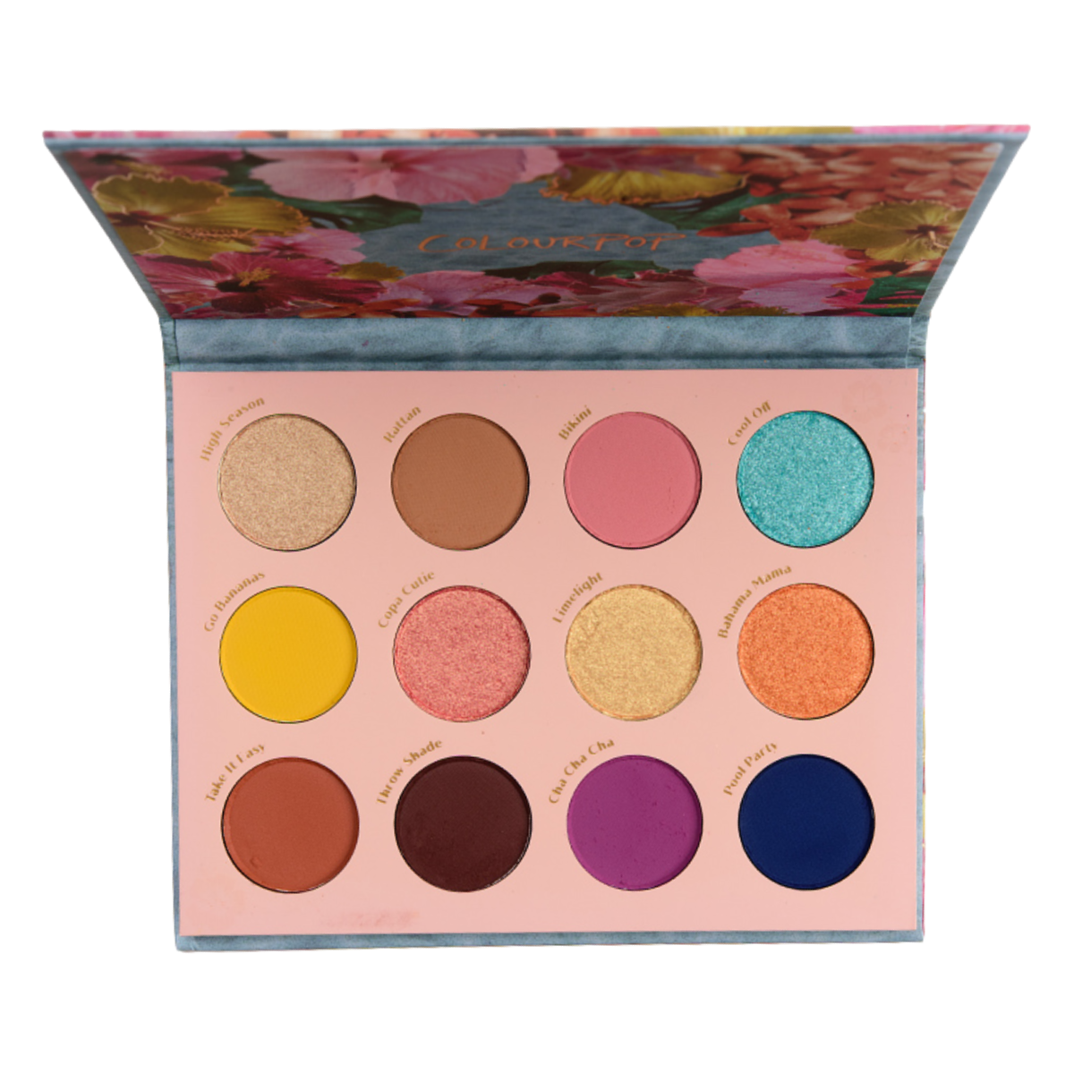 COLOURPOP Cabana Club Summer Poolside Eyeshadow Palette Metallic Matte NEW