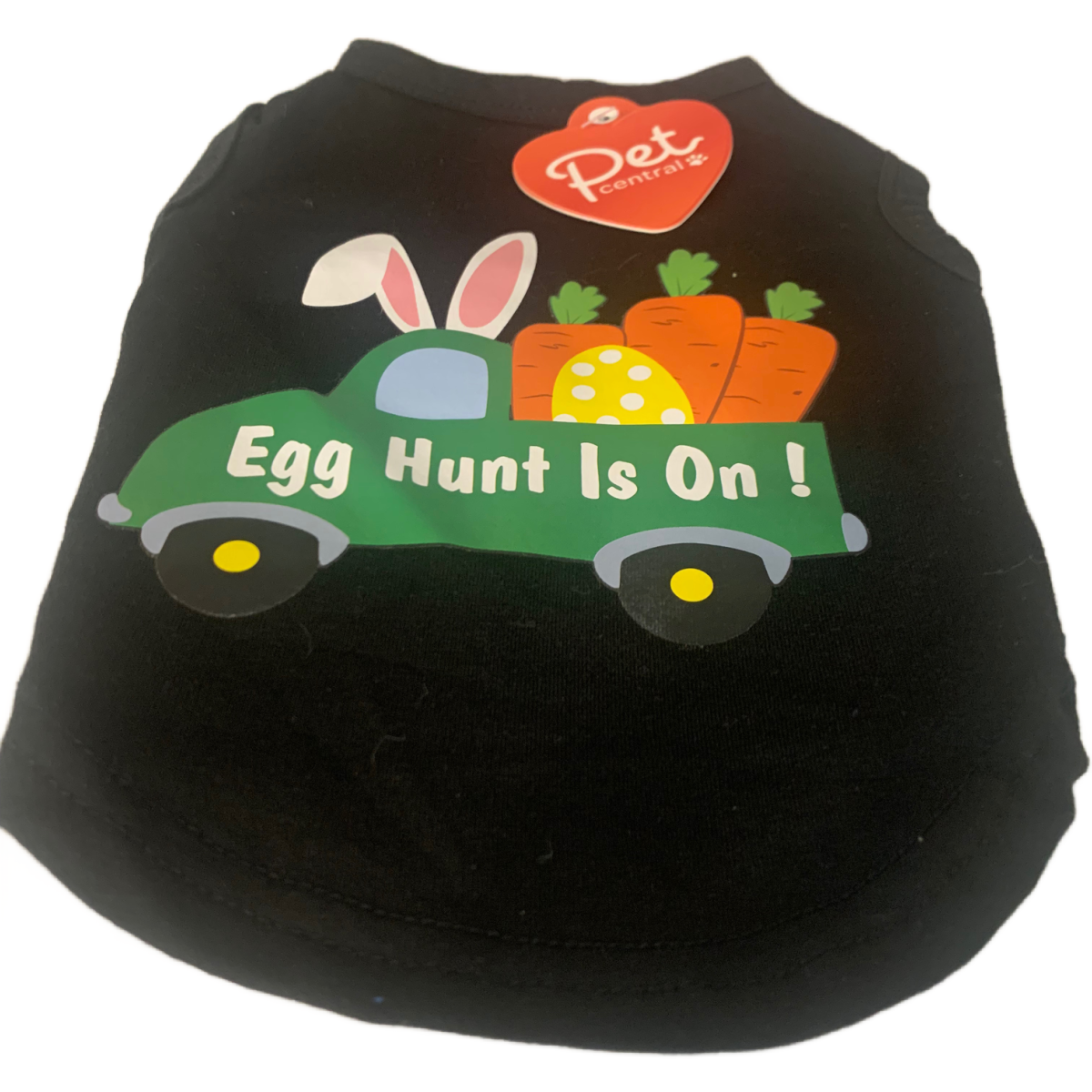 Pet Central Printed Dog Puppy Easter T-Shirts Lot of 2 Bunny Dino NEW