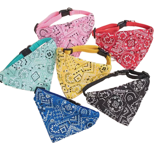 Triangle Bandana Adjustable Collar Neck Scarf Breakaway Kitty Cat Puppy Dog Pet