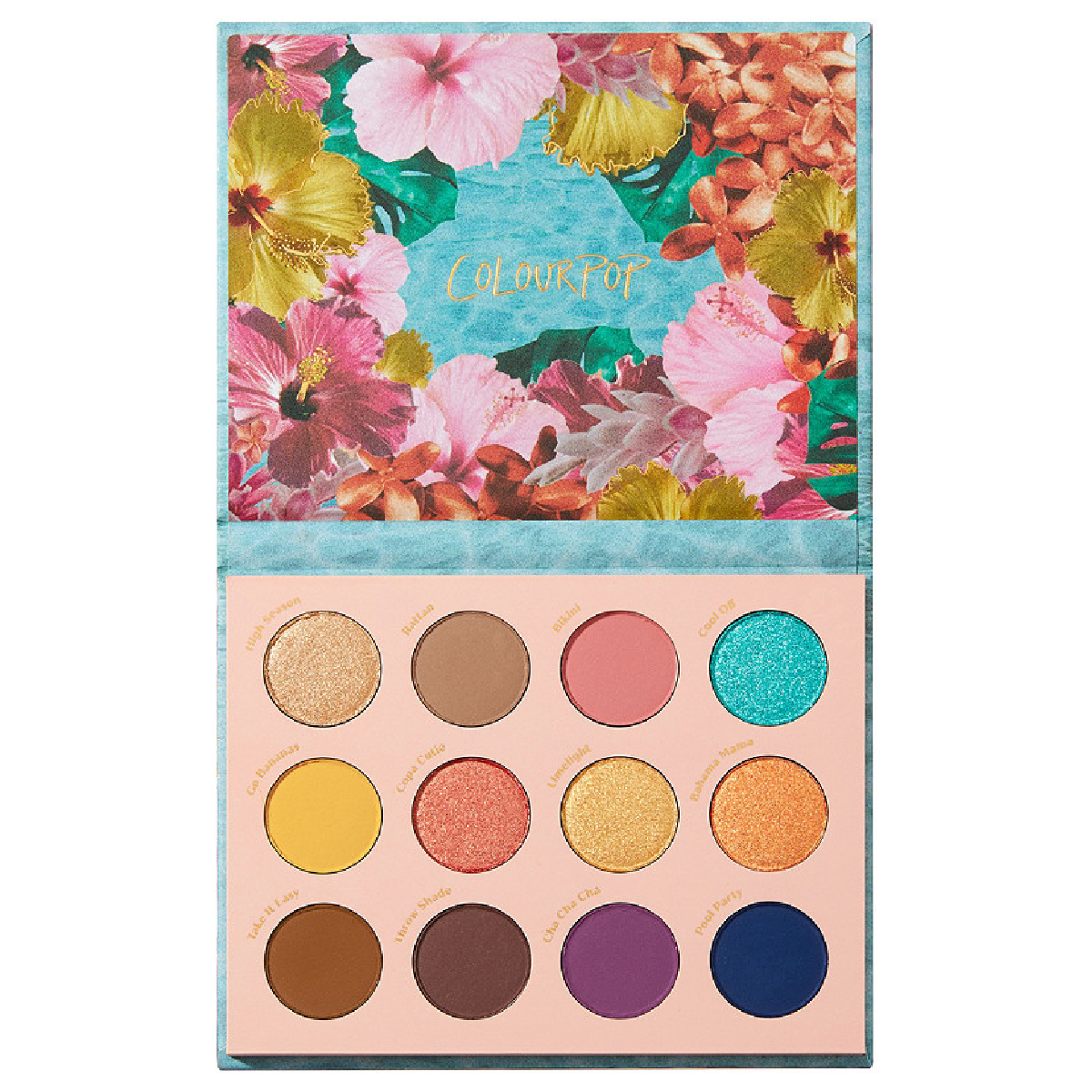 COLOURPOP Cabana Club Summer Poolside Eyeshadow Palette Metallic Matte NEW