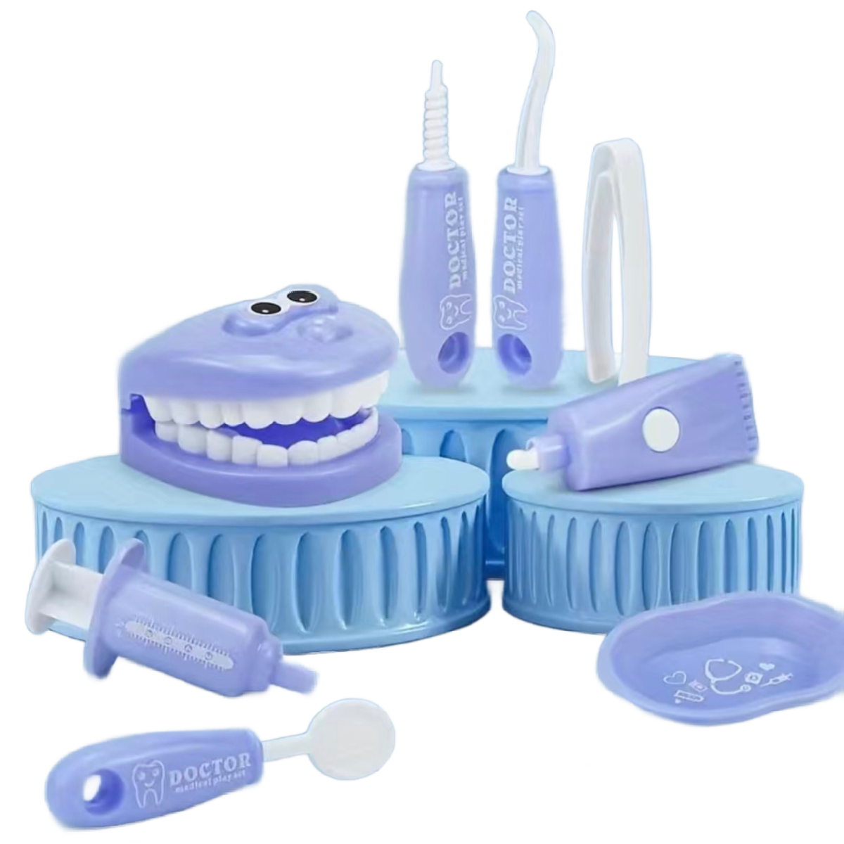 Kids Oral Dentistry Dentist Doctor Nurse Pretend Role Play Imagination 9pc NEW Set