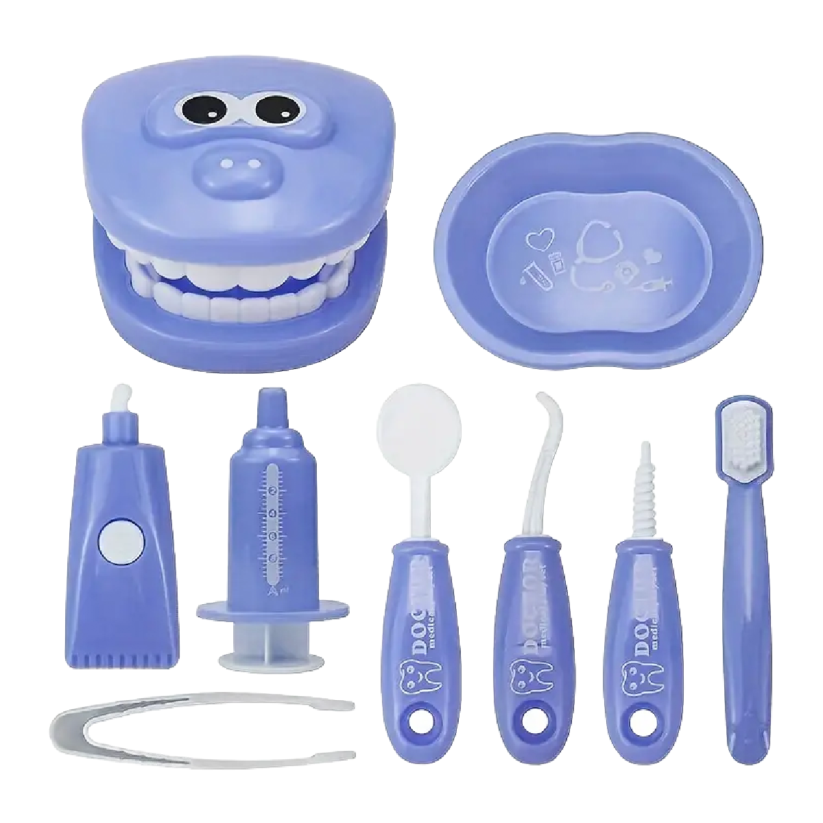 Kids Oral Dentistry Dentist Doctor Nurse Pretend Role Play Imagination 9pc NEW Set