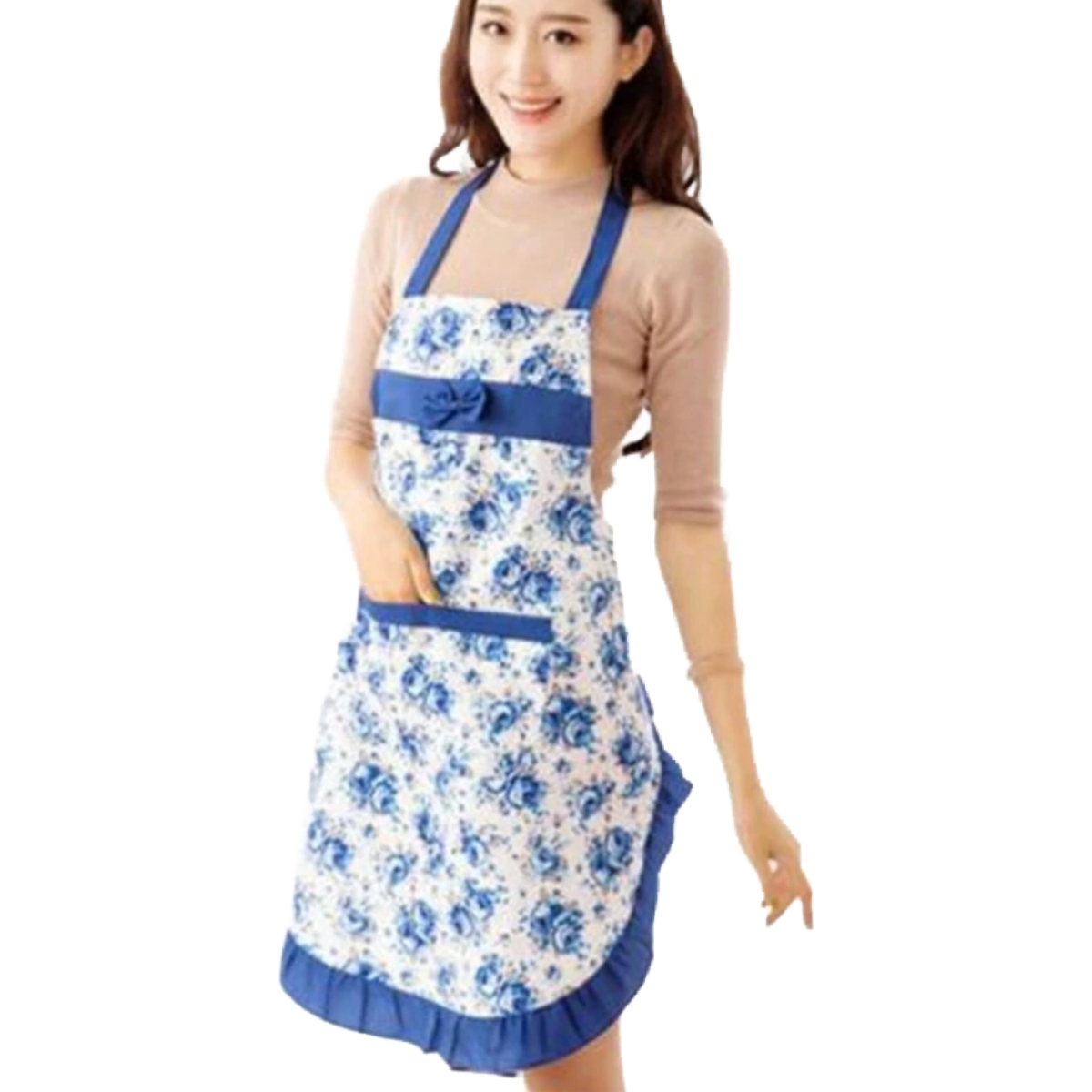 Floral Apron Kitchen Adjustable Pocket BBQ Baking Crafting Gardening NEW