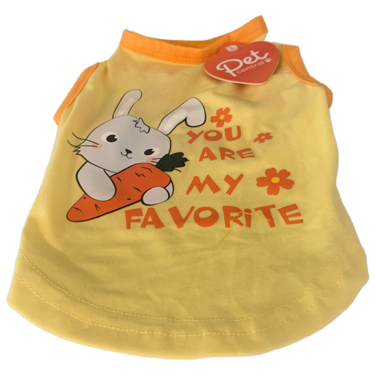 Pet Central Printed Dog Puppy Easter T-Shirts Lot of 2 Bunny Dino NEW