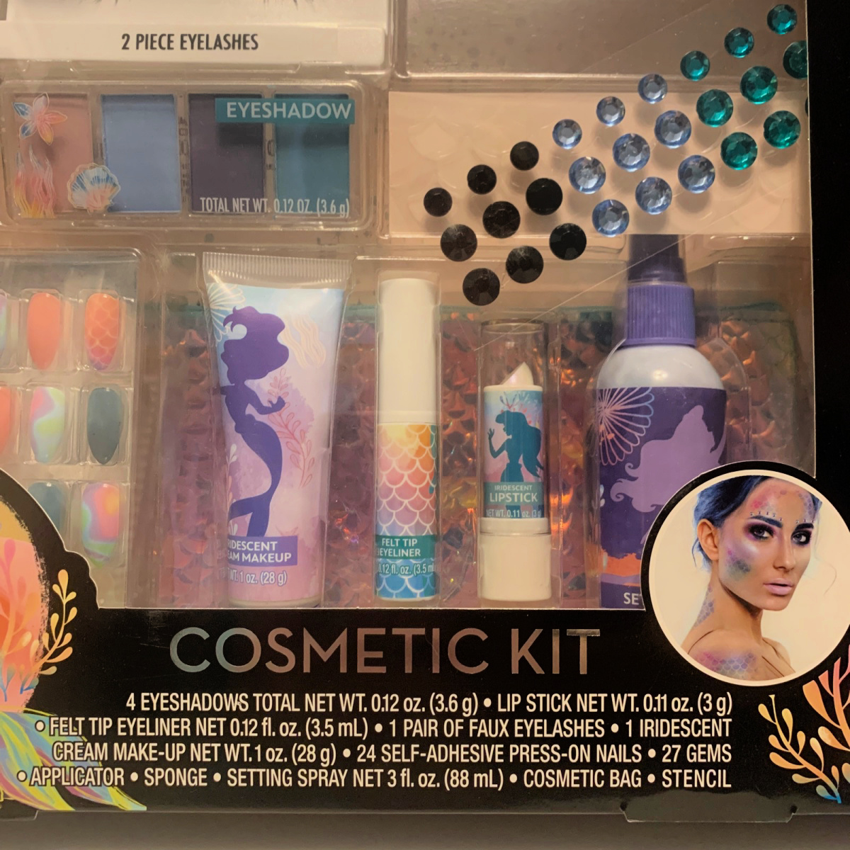 Disney Princess Little Mermaid Cosmetic Makeup Kit Get The Look Cosplay