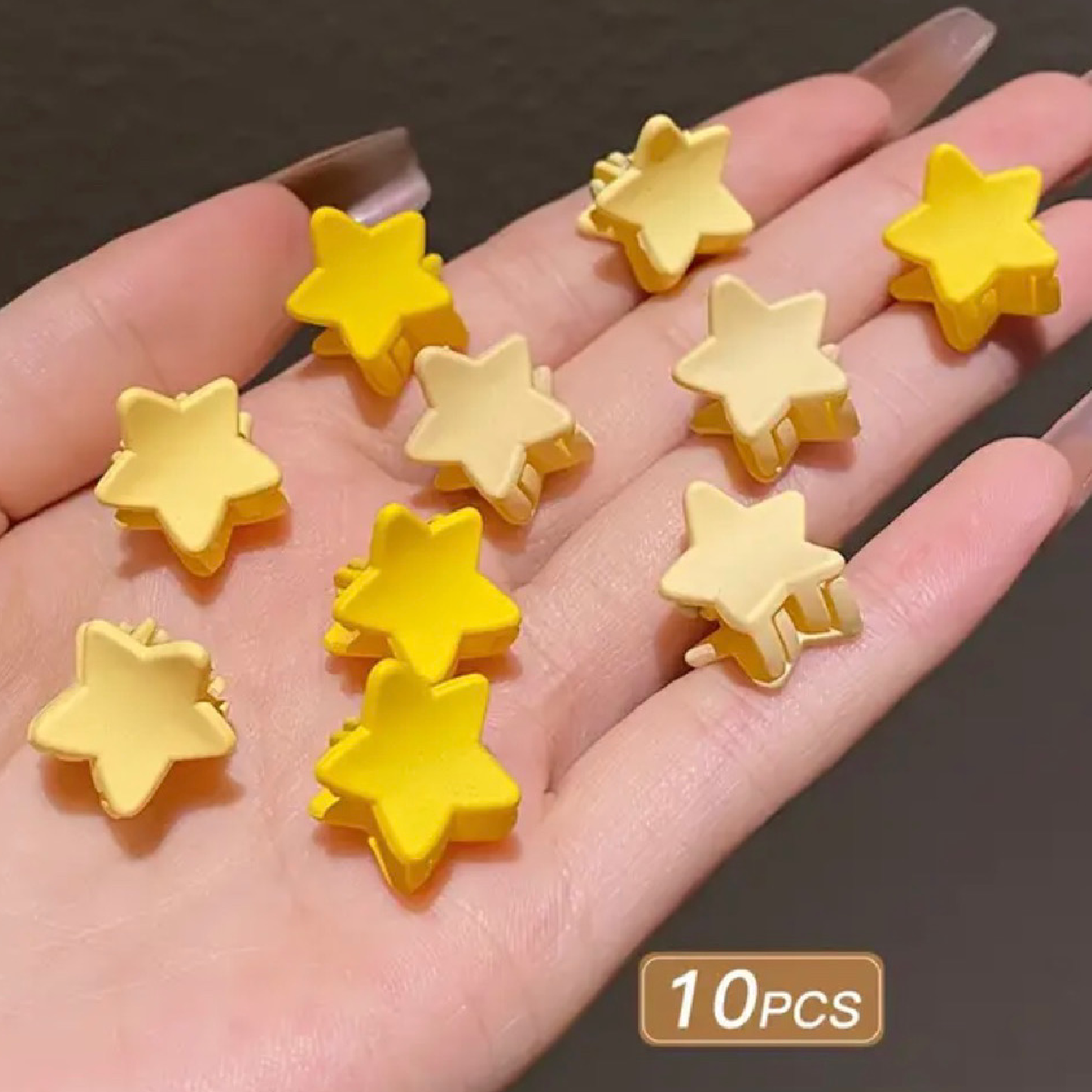 10pc Mini Hair Claw Shark Clips Set For Kids or Women New