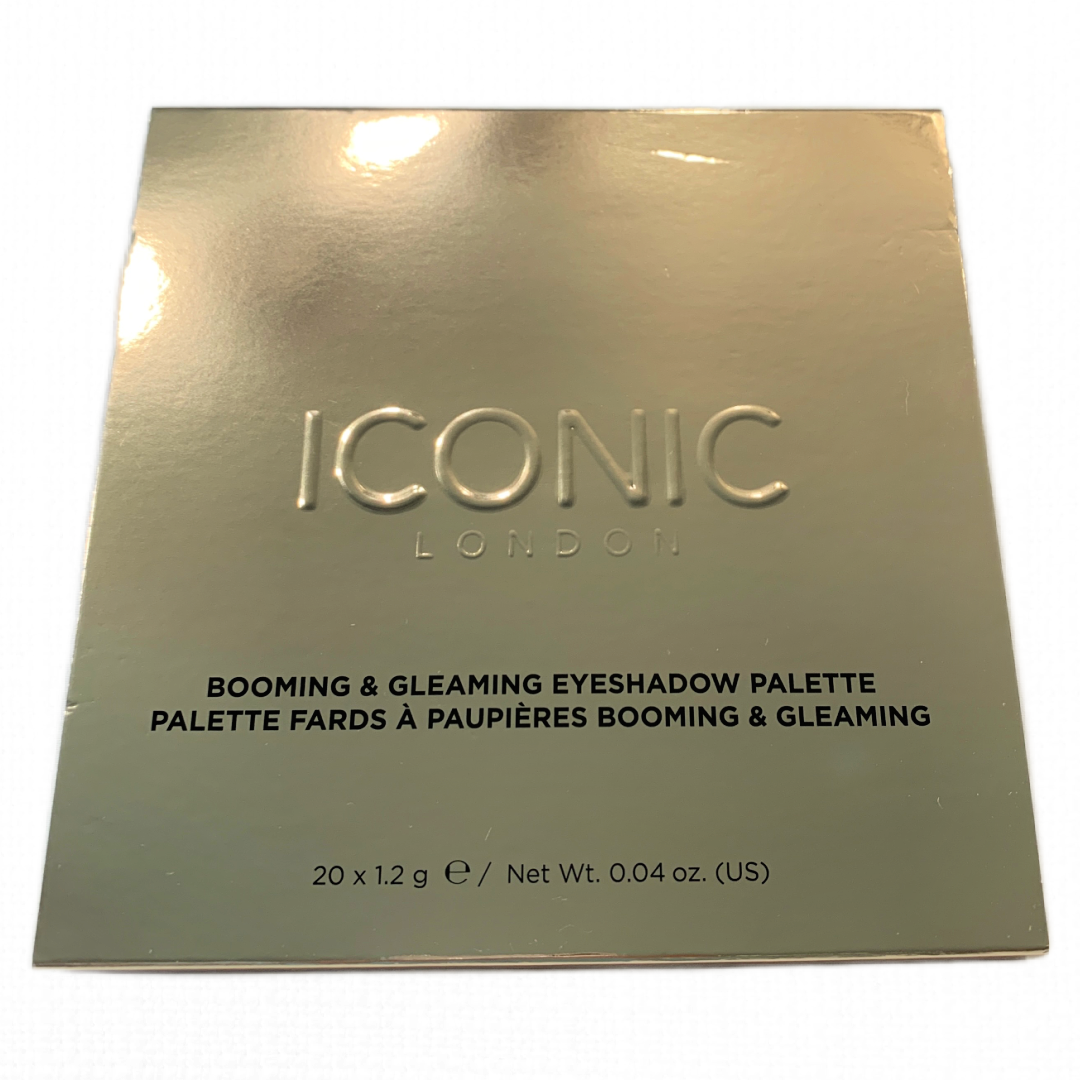 ICONIC LONDON Booming & Gleaming Eyeshadow Palette Full Size 20 Colors NEW