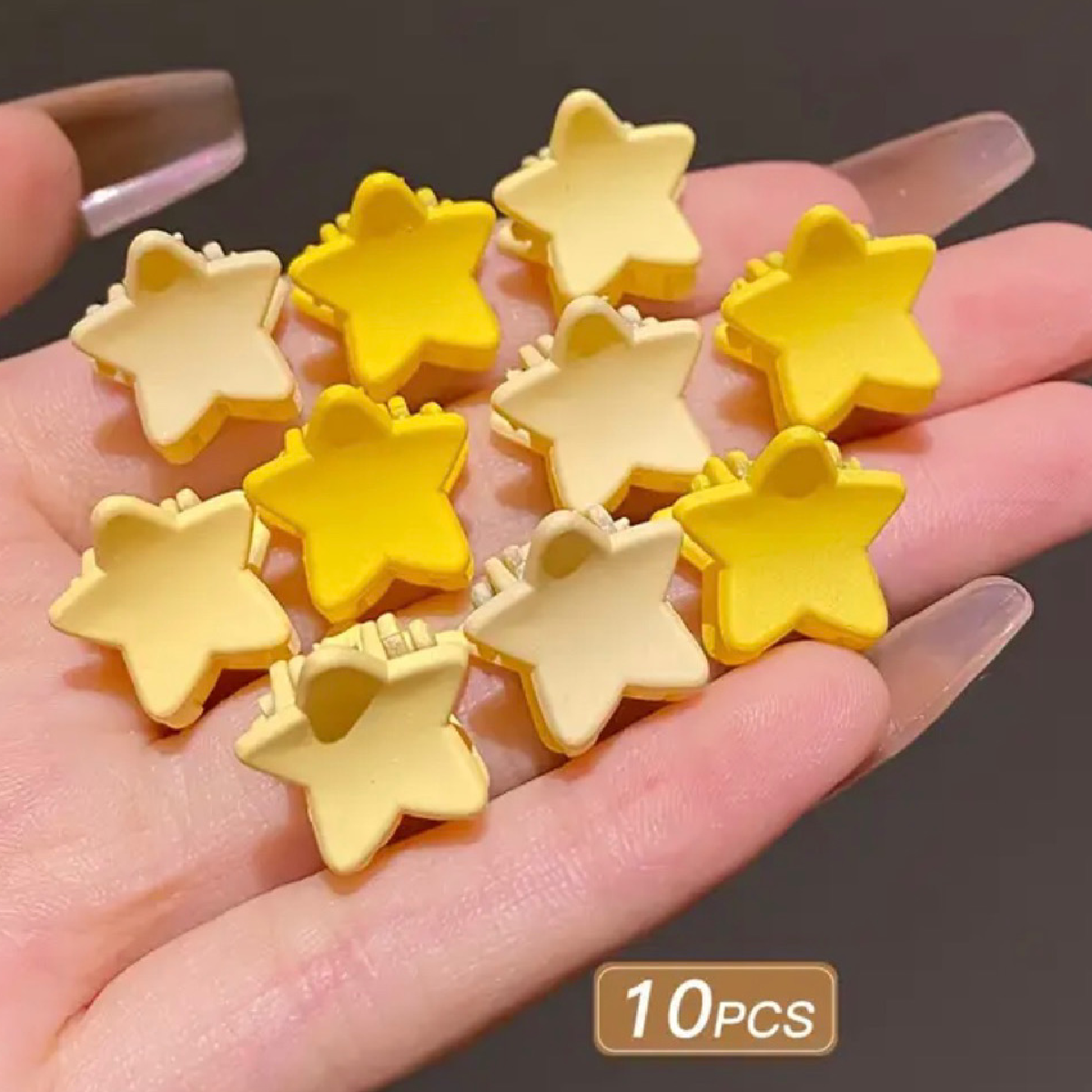 10pc Mini Hair Claw Shark Clips Set For Kids or Women New