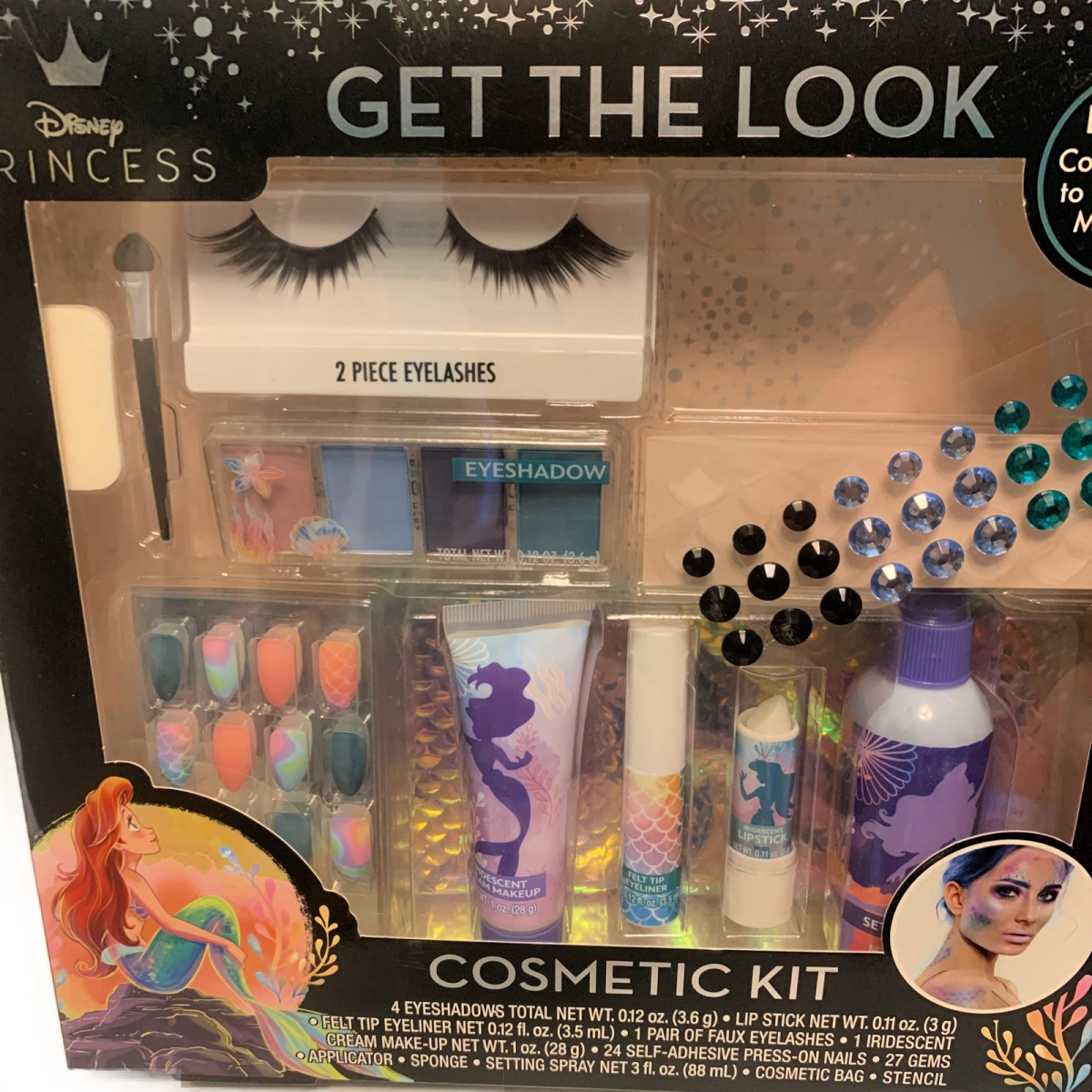 Disney Princess Little Mermaid Cosmetic Makeup Kit Get The Look Cosplay