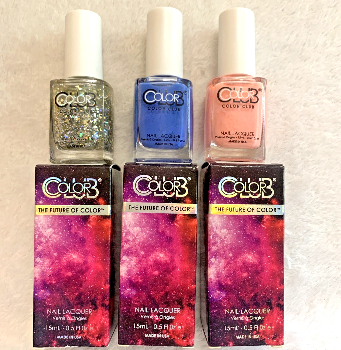 Color Club Nail Lacquer Polishes You Rock! + Clickbait + Hot Hot Pants 3pc Lot