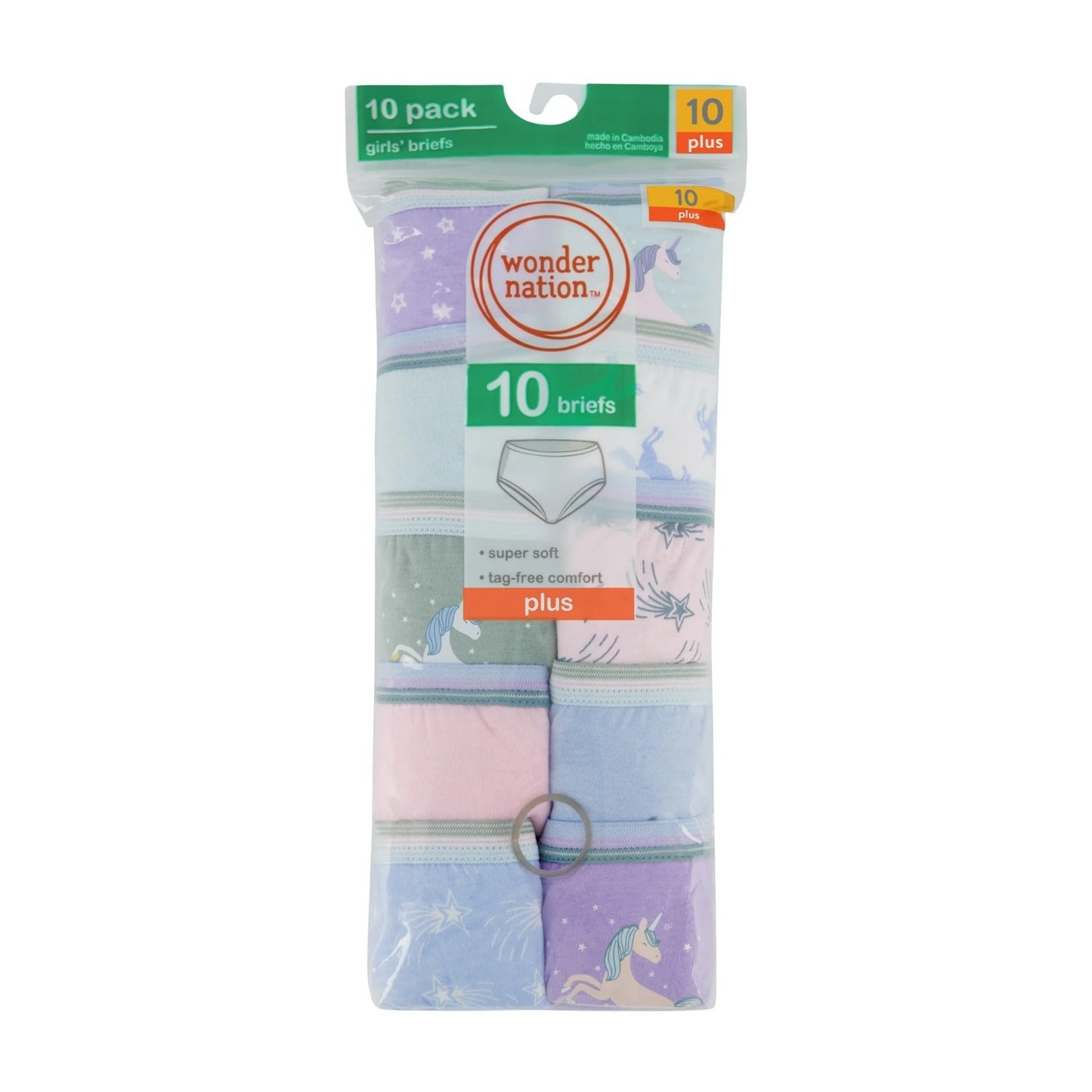 Girls Brief Panties Pack of 10 Pairs of Underwear NEW