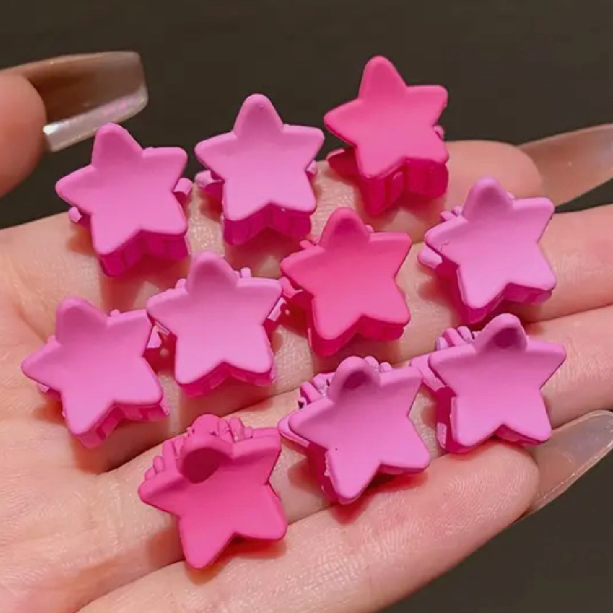 10pc Mini Hair Claw Shark Clips Set For Kids or Women New