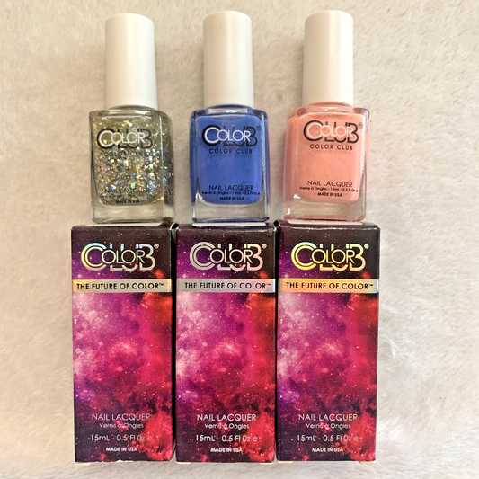 Color Club Nail Lacquer Polishes You Rock! + Clickbait + Hot Hot Pants 3pc Lot