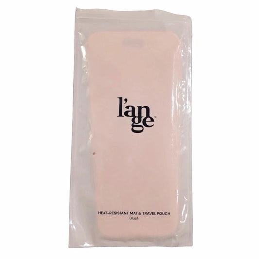 L'ange Heat Resistant Mat Travel Pouch Sleeve Blush for Curling Iron New