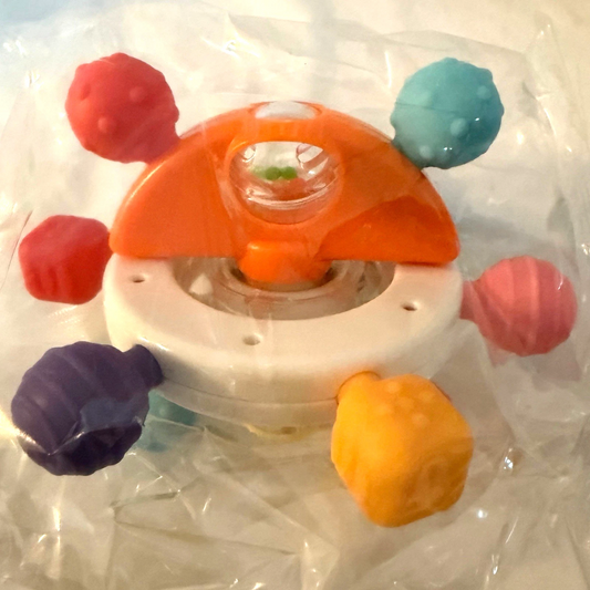 Baby Montessori Sensory Teething Toy Grasping Activities Bright Colors Lot Of 2