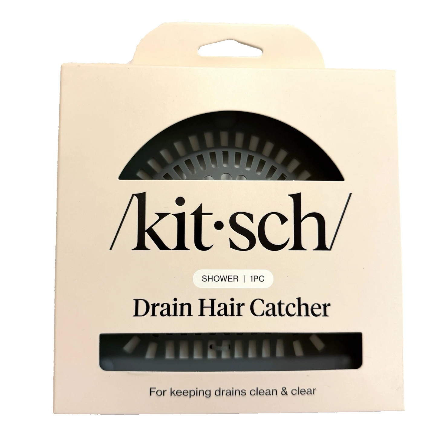 Kitsch Hair Catcher Shower Drain Prevents Clogs Silicone Fits Most Drains 6x6 In