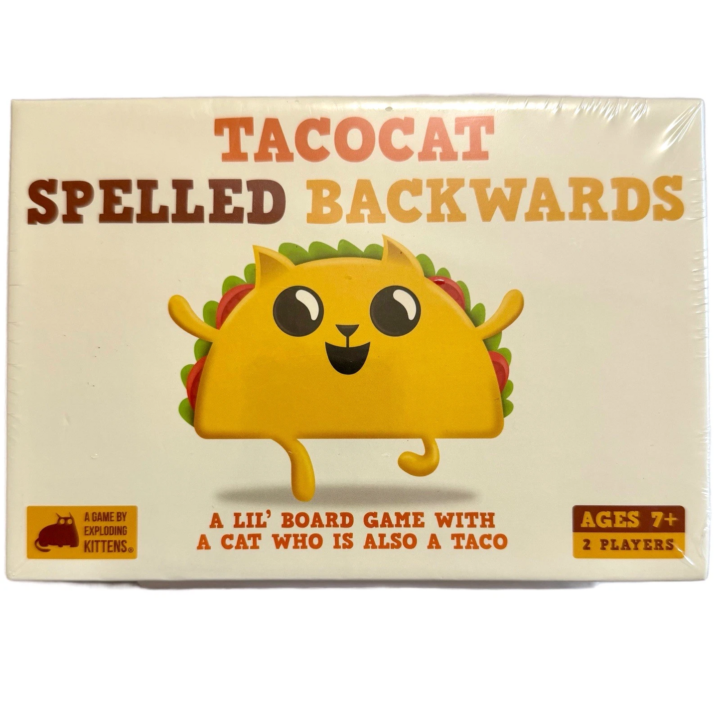 Tacocat Spelled Backwards Board Game By Exploding Kittens Sealed