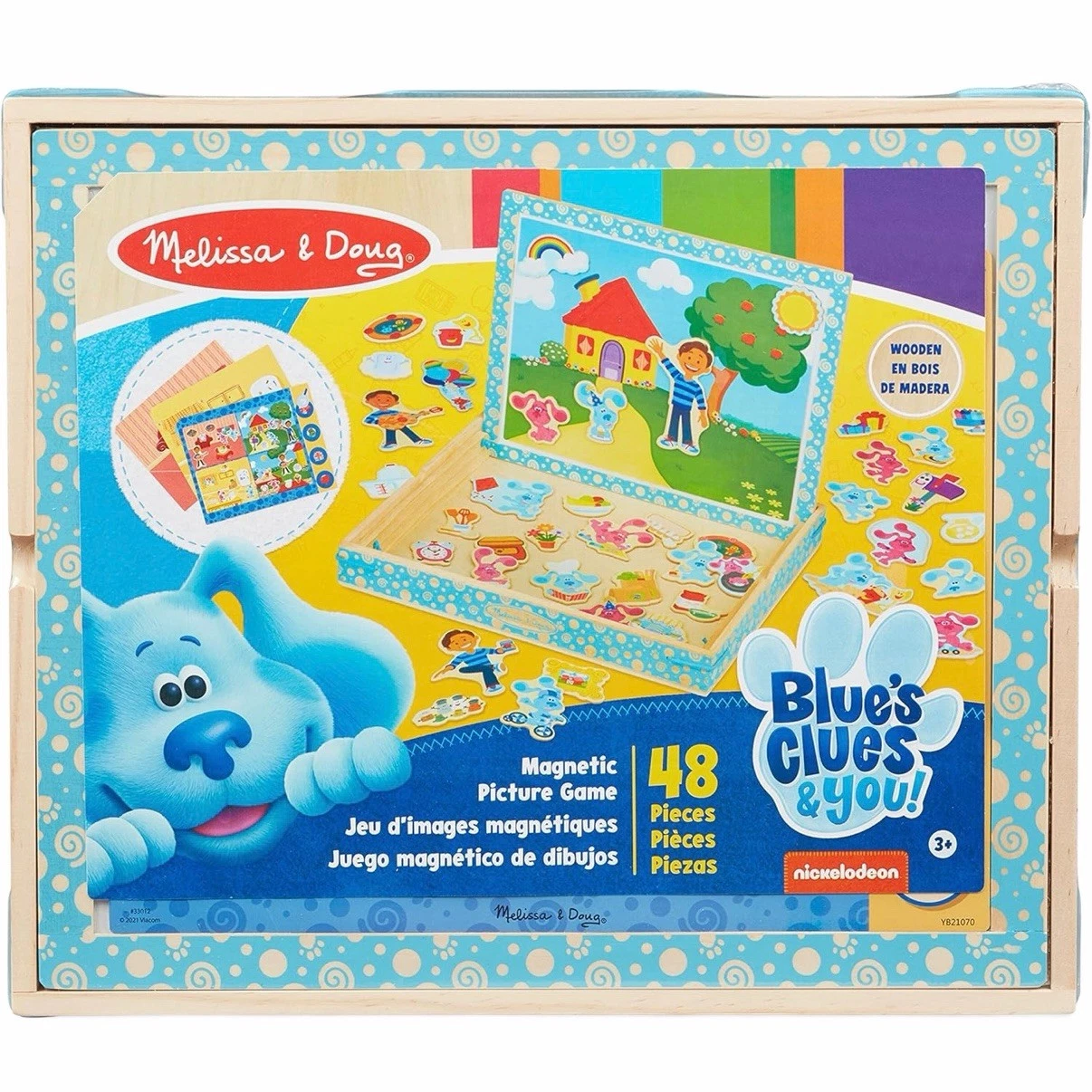 Melissa & Doug Blue's Clues You! Wooden Magnetic Picture Game 48 Pieces New