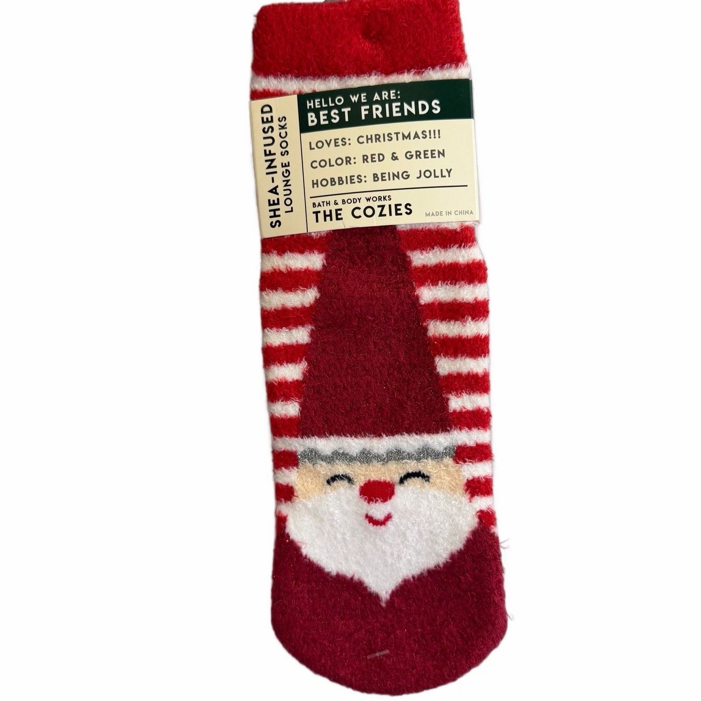 Bath & Body Works Shea Infused Lounge Socks Non-Skid Cozy Warm