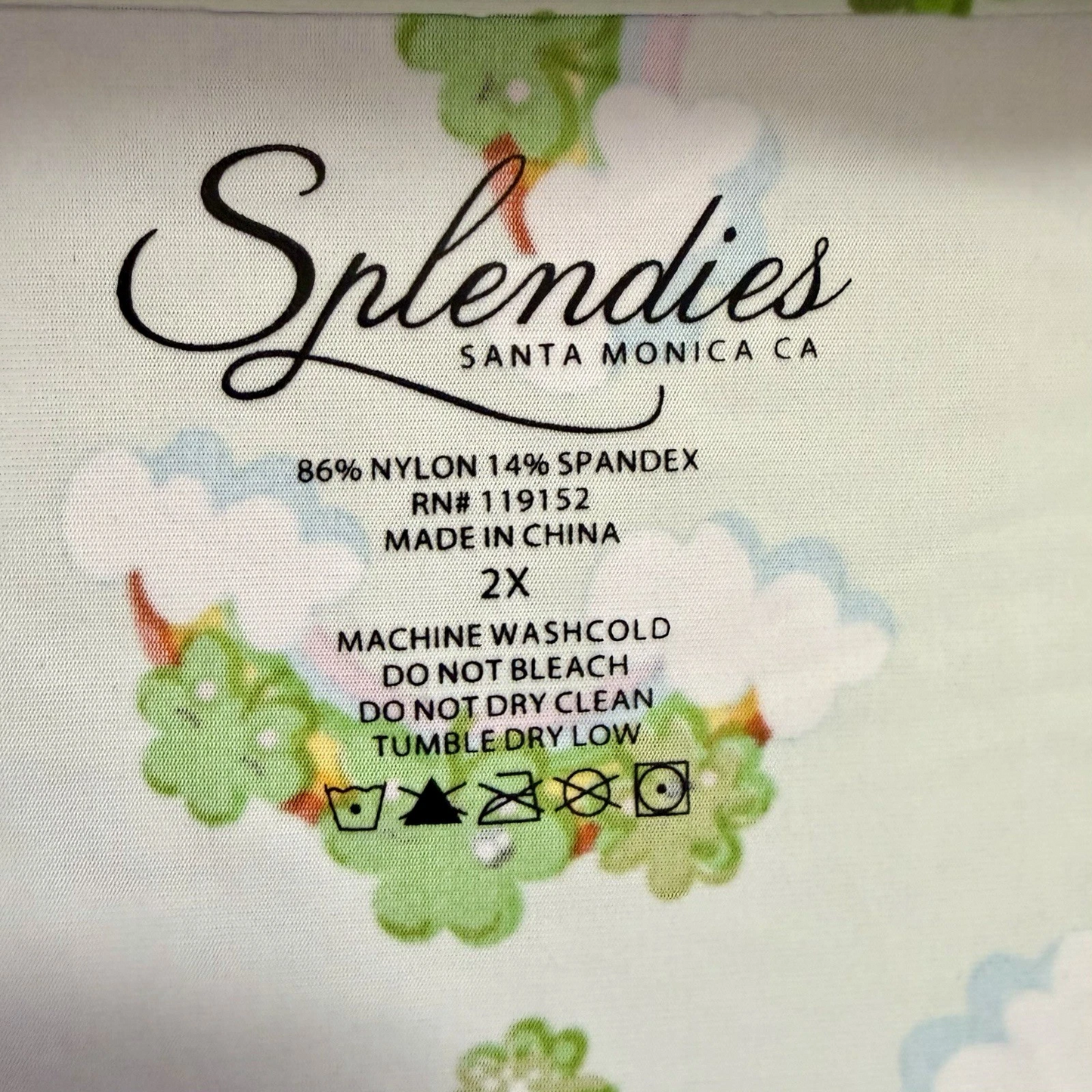 Splendies No-Show St Patrick’s Day LUCKY CLOVER THONG Panties Laser Cut NWT