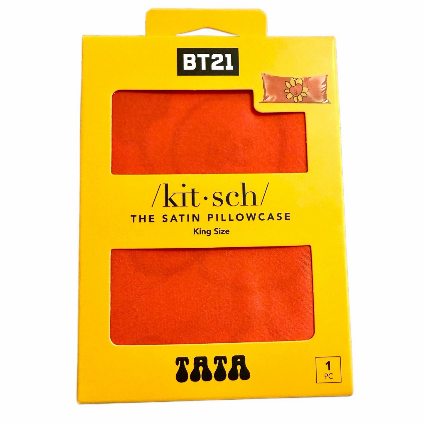 Kit•sch Satin Pillowcase w/ Zipper KITSCH