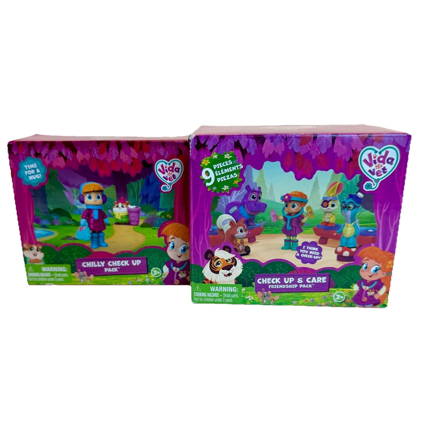 Vida The Vet Chilly Check Up & Care Friendship Toy Figures Lot of 2 Sealed Boxes