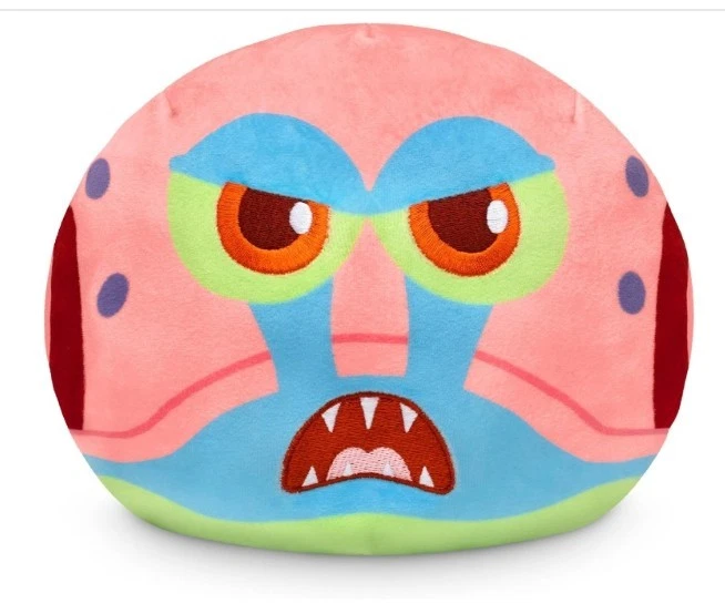 TeeTurtle SpongeBob SquarePants Reversible Plush Gary The Snail 6” Happy Mad NWT