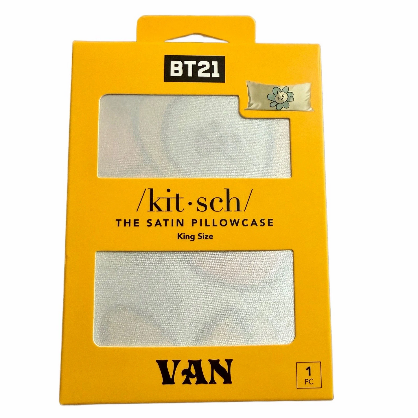 Kit•sch Satin Pillowcase w/ Zipper KITSCH