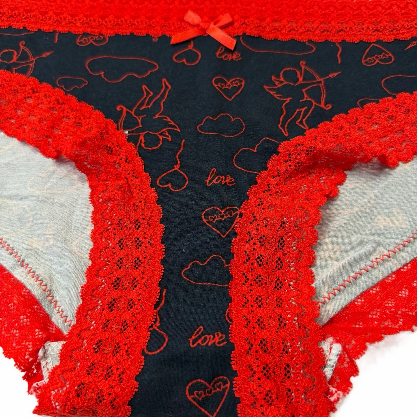 Splendies Cheeky Panties Cupid's Revenge Heart Valentine NWT