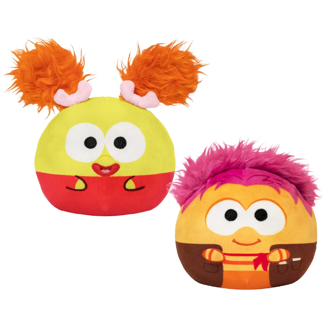 Reversible Jim Henson's Fraggle Rock Muppets Plushie Lot of 2 New Plush