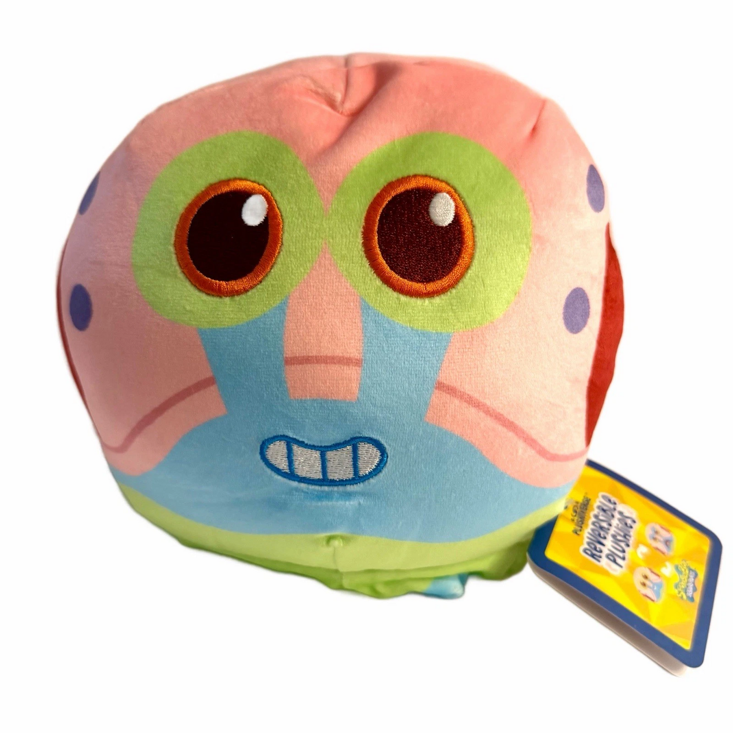 TeeTurtle SpongeBob SquarePants Reversible Plush Gary The Snail 6” Happy Mad NWT