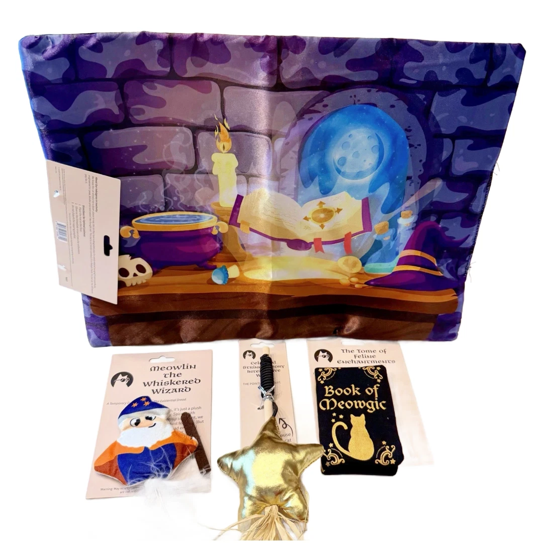 KitNip Kitty Cat Wizard Magic Celestial Interactive Catnip Plush 4 Toy Lot New