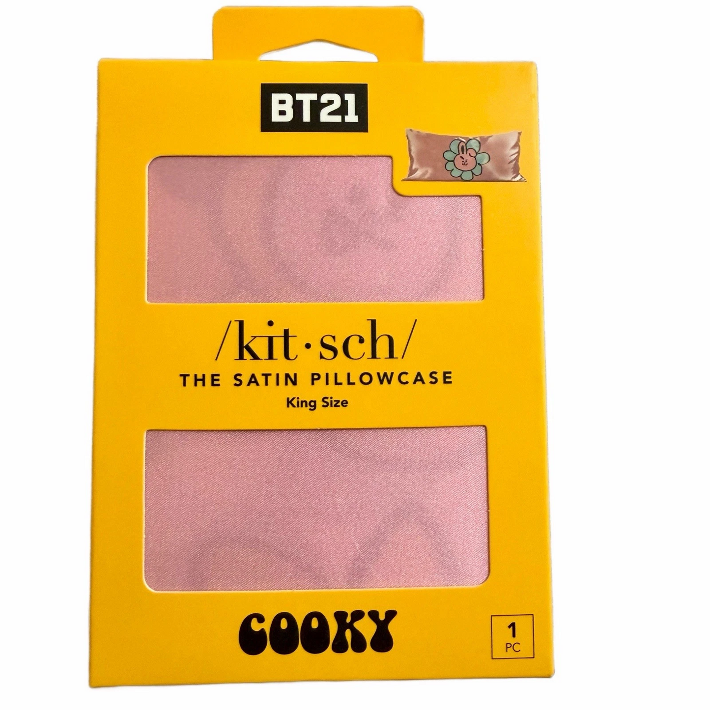 Kit•sch Satin Pillowcase w/ Zipper KITSCH
