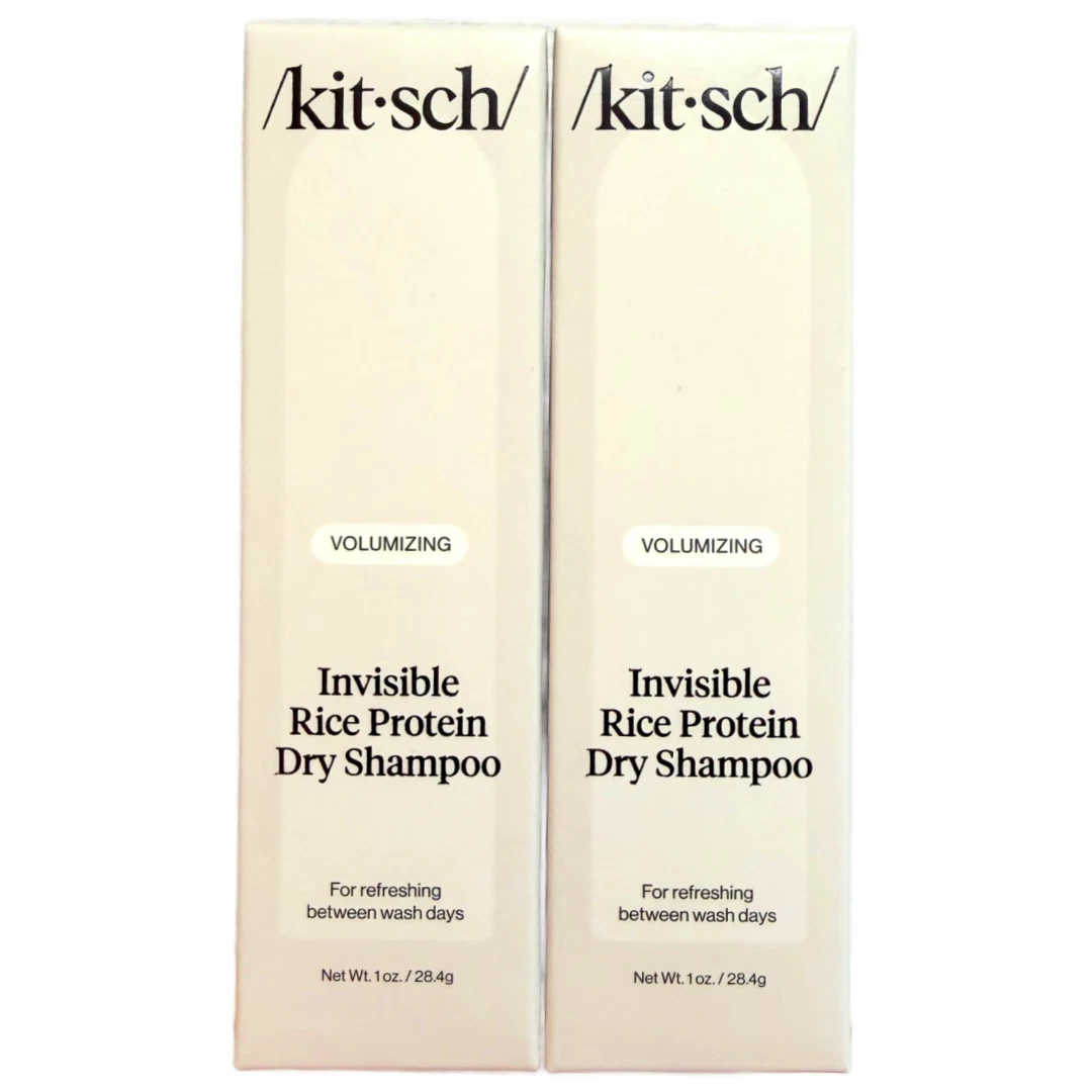 Lot of 2 Kitsch Volumizing Invisible Dry Shampoo Rice Protein 1oz New Kit•sch
