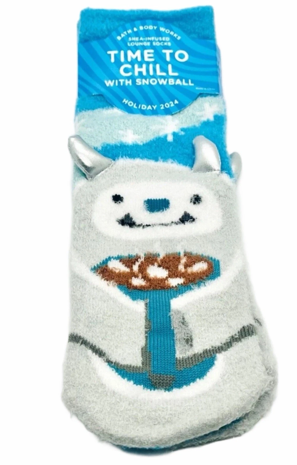 Bath & Body Works Shea Infused Lounge Socks Non-Skid Cozy Warm