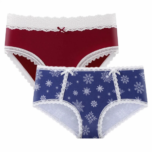 Splendies Cotton Panties Size 4x Bikini & Boyshort Lot of 2 New Pairs Underwear
