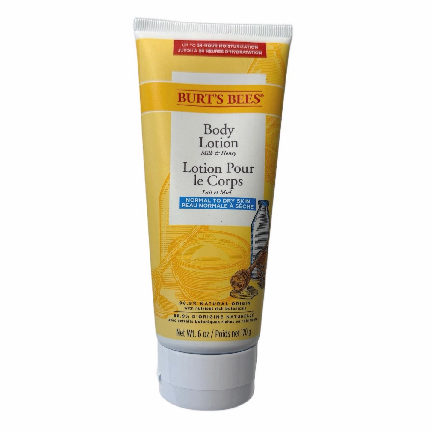 Burt’s Bees Body Lotion w/ Milk & Honey for Normal to Dry Skin 6oz New Sealed