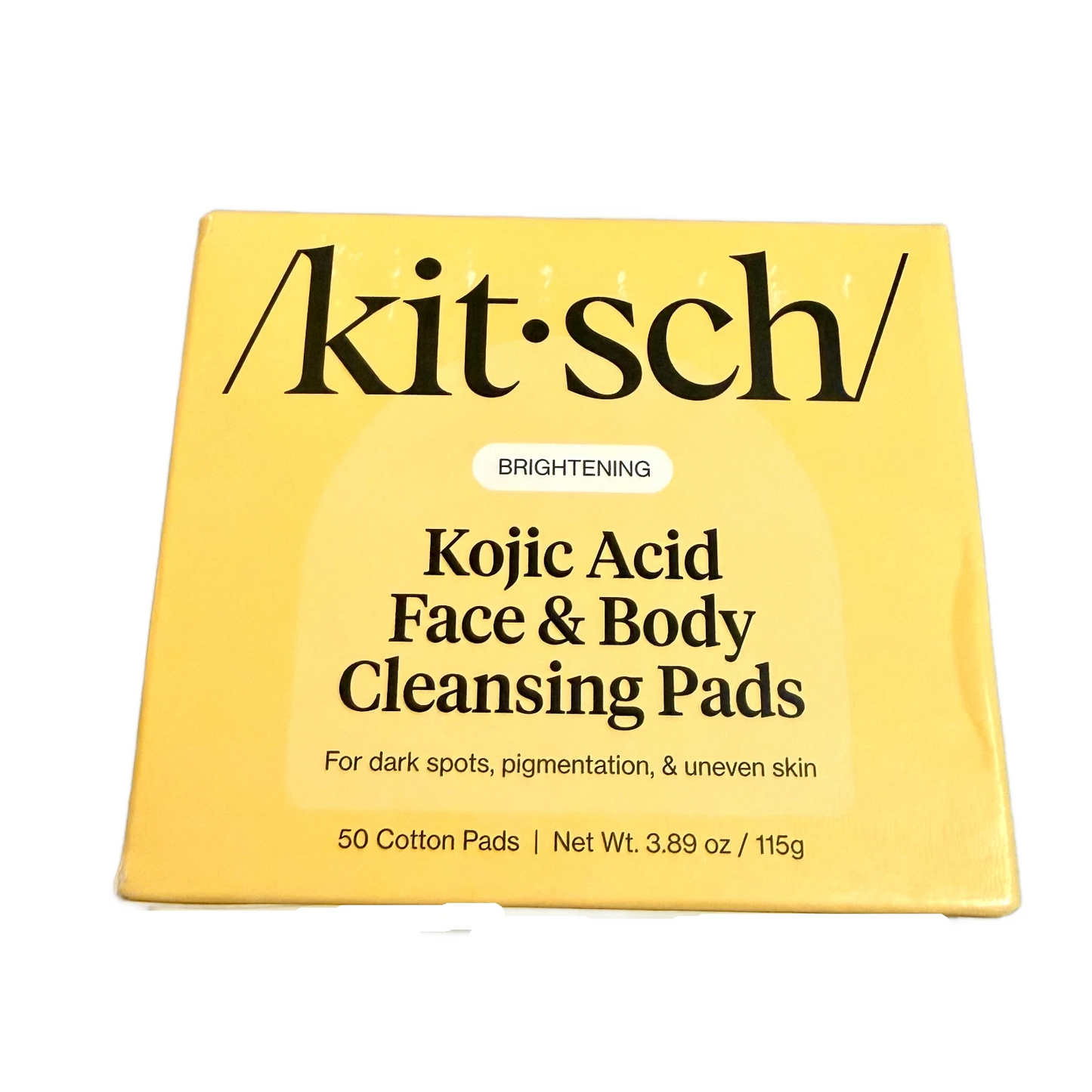 Kitsch Kojic Acid Face & Body 50 Cleansing Pads Brightening Dark Spots New