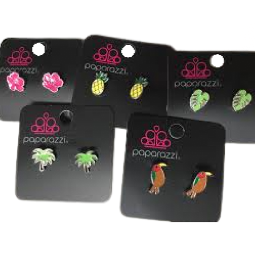 Summer Tropical Beach Vacation Themed Fashion Post Earrings NEW