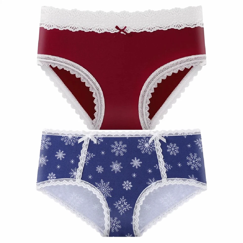 Splendies Cotton Panties Size 4x Bikini & Boyshort Lot of 2 New Pairs Underwear