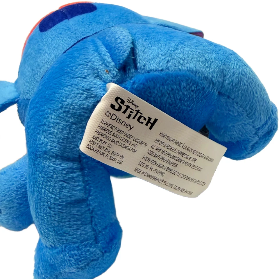 Disney STITCH Lot of 2 Plush Stuffed Animals Barbell Exercise Gym Taco Food NWT