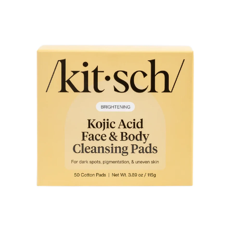 Kitsch Kojic Acid Face & Body 50 Cleansing Pads Brightening Dark Spots New