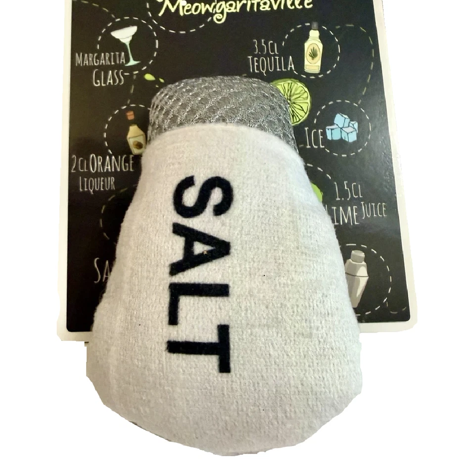 Kitty Cat Interactive MEOWGARITAVILLE Catnip Margarita Glass Salt New Lot of 2